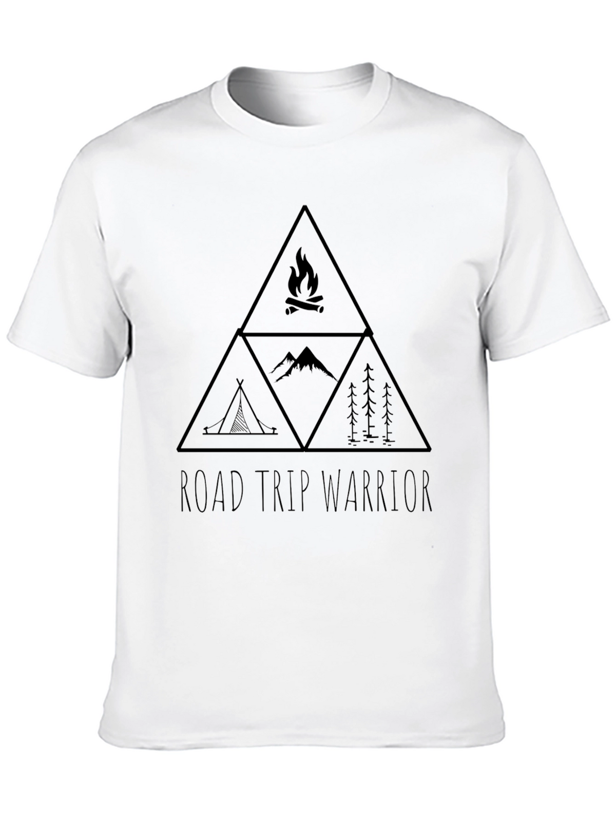Road Trip Warrior Graphic Tee - Black