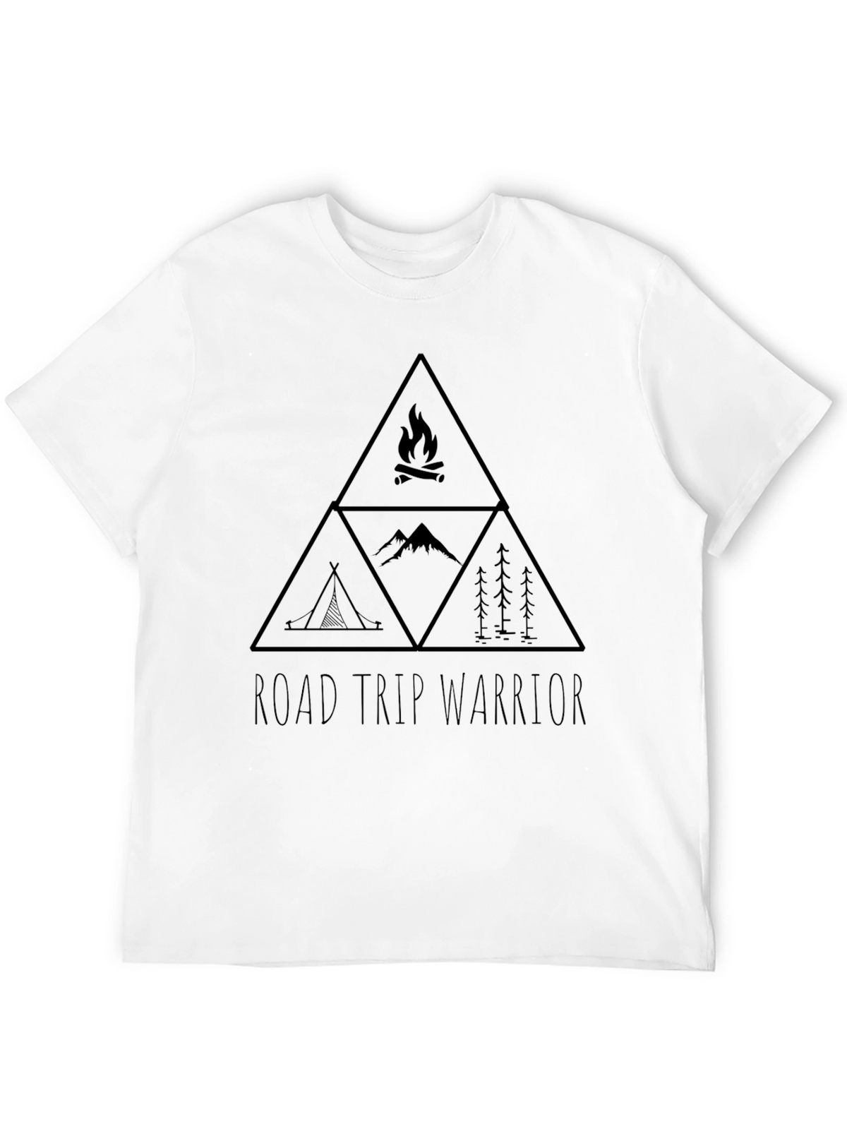 Road Trip Warrior Graphic Tee - Black