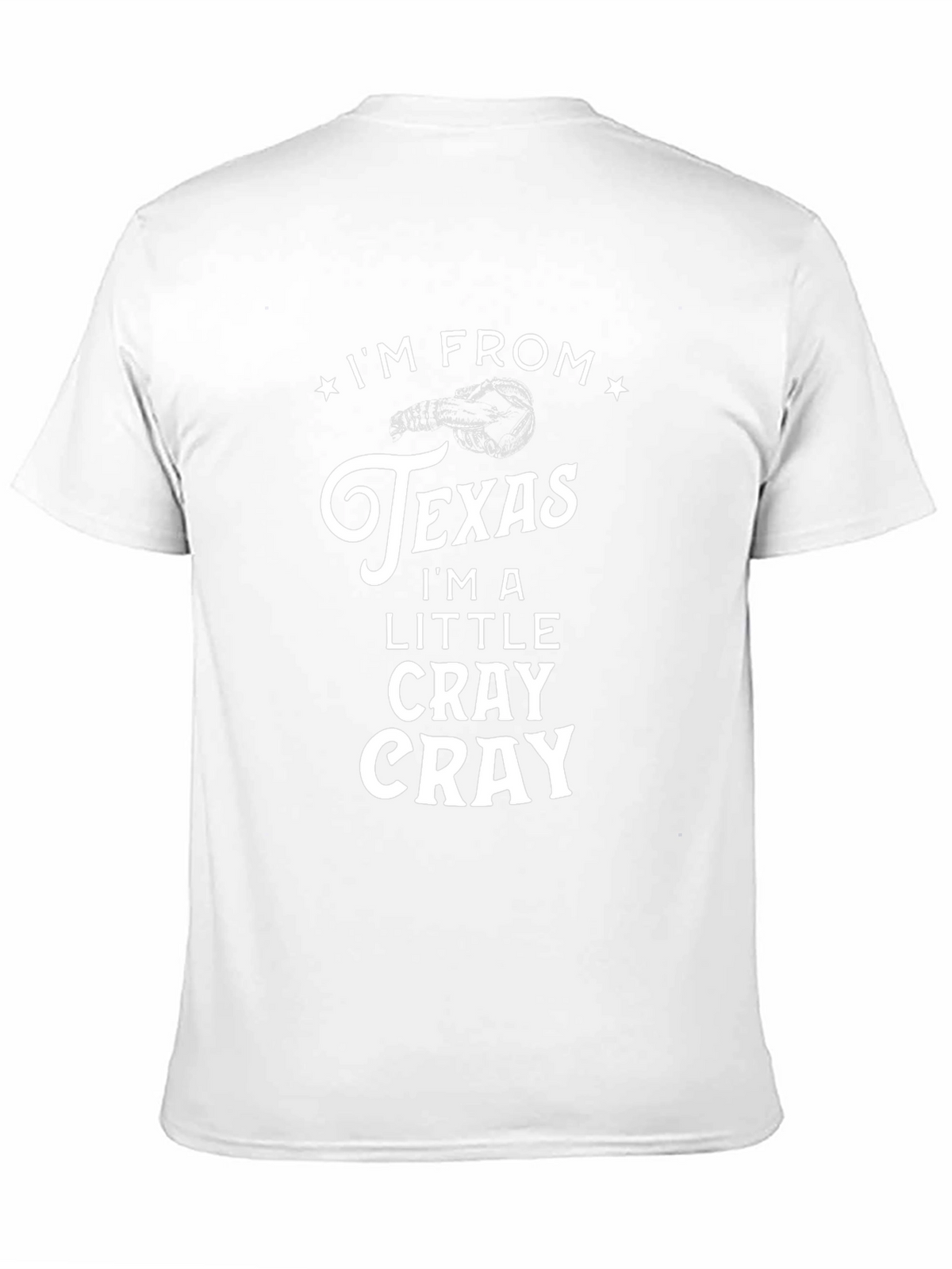 Im From Texas Cray Cray Black Graphic Tee