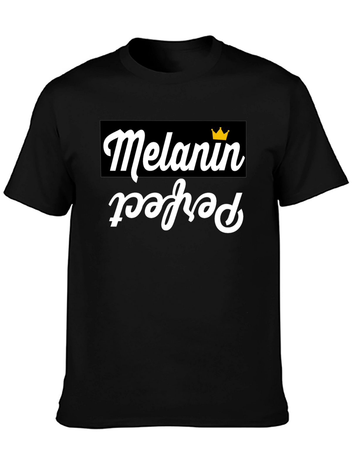 Melanin Perfect Graphic T-Shirt - Black