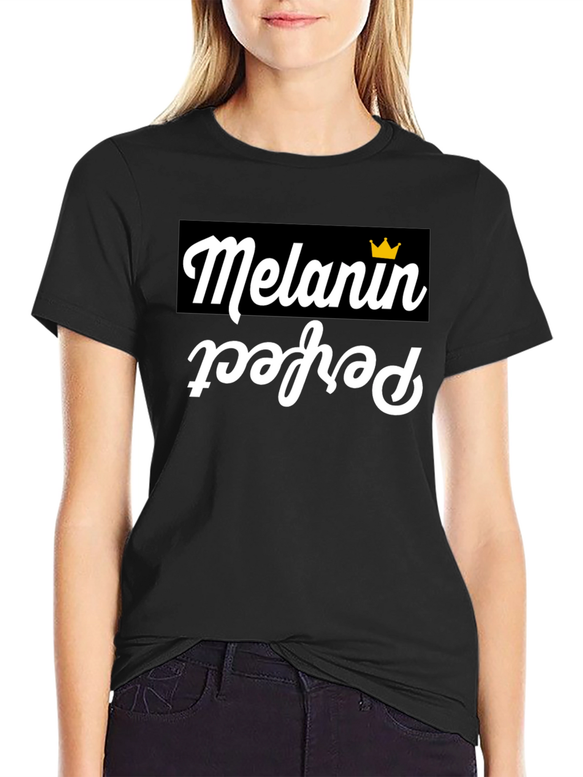 Melanin Perfect Graphic T-Shirt - Black