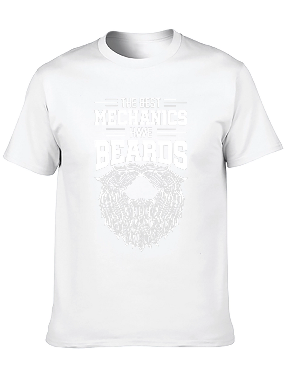 Mechanic Beard Graphic Tee - Black T-Shirt