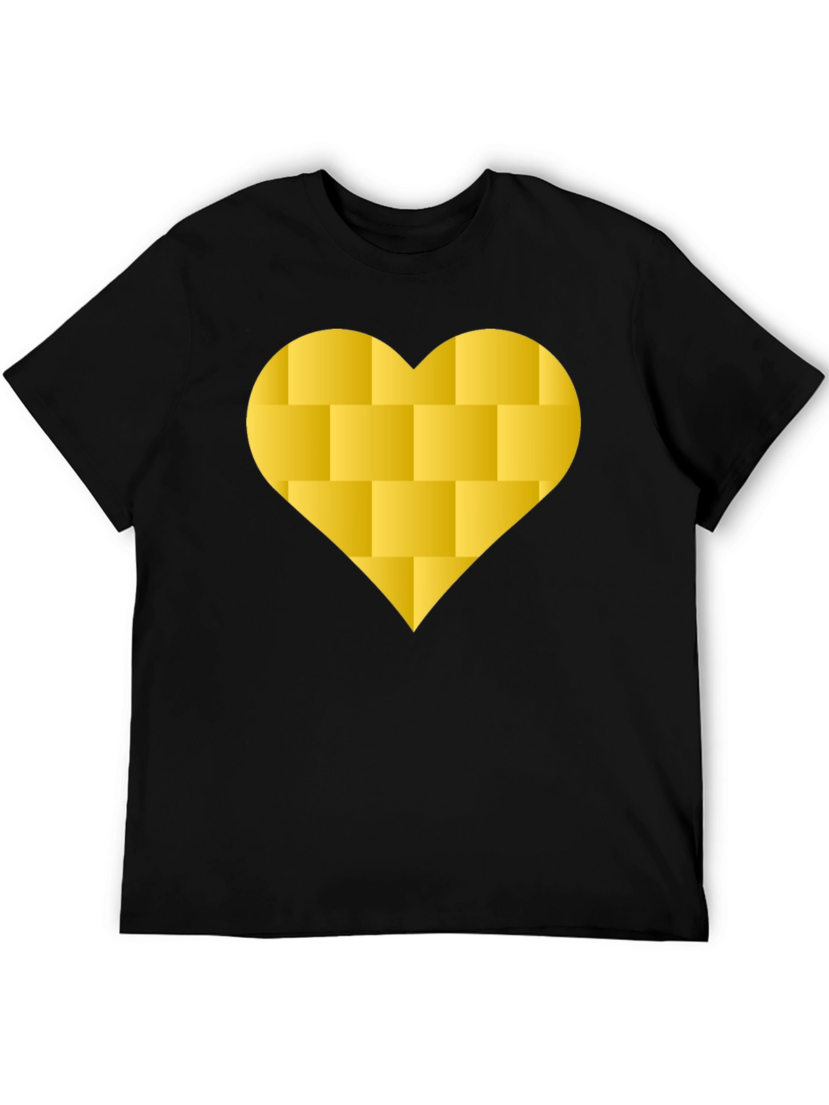Brick Heart Graphic Tee - Modern Black T-Shirt