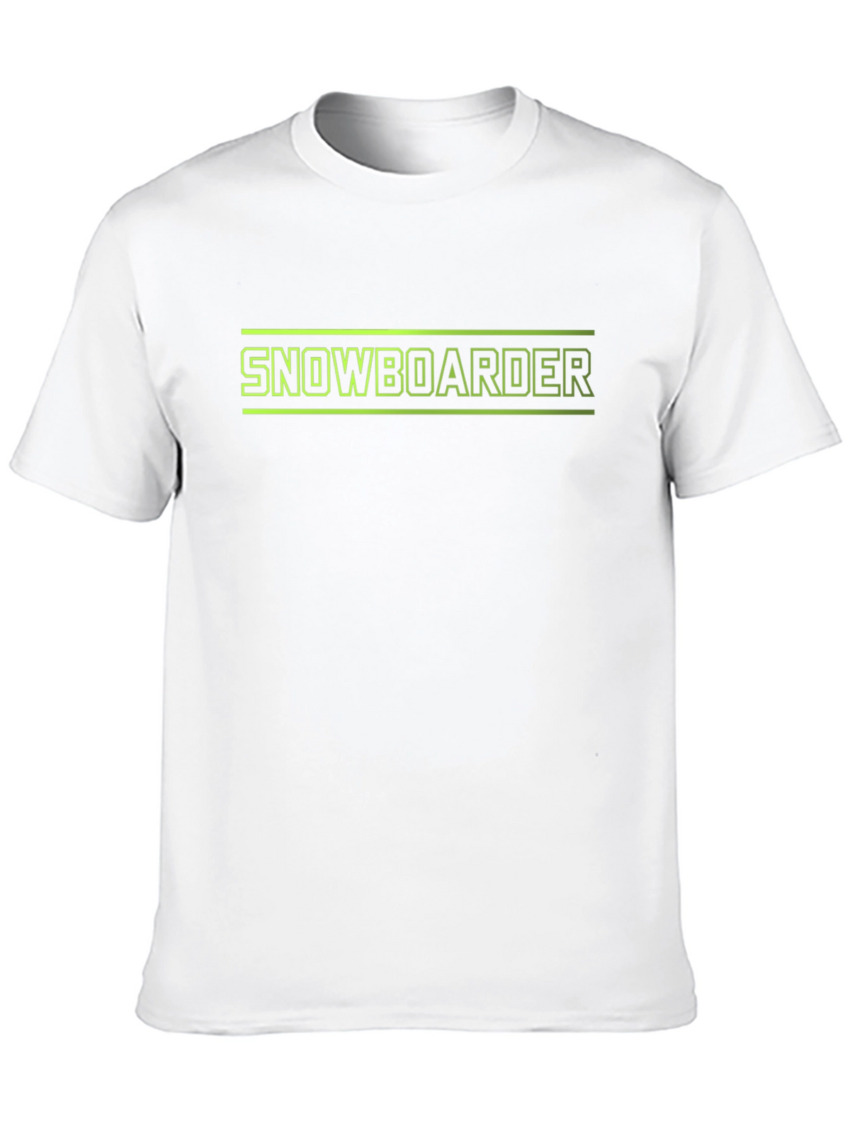 Snowboarder Graphic Tee - Black Cotton T-Shirt