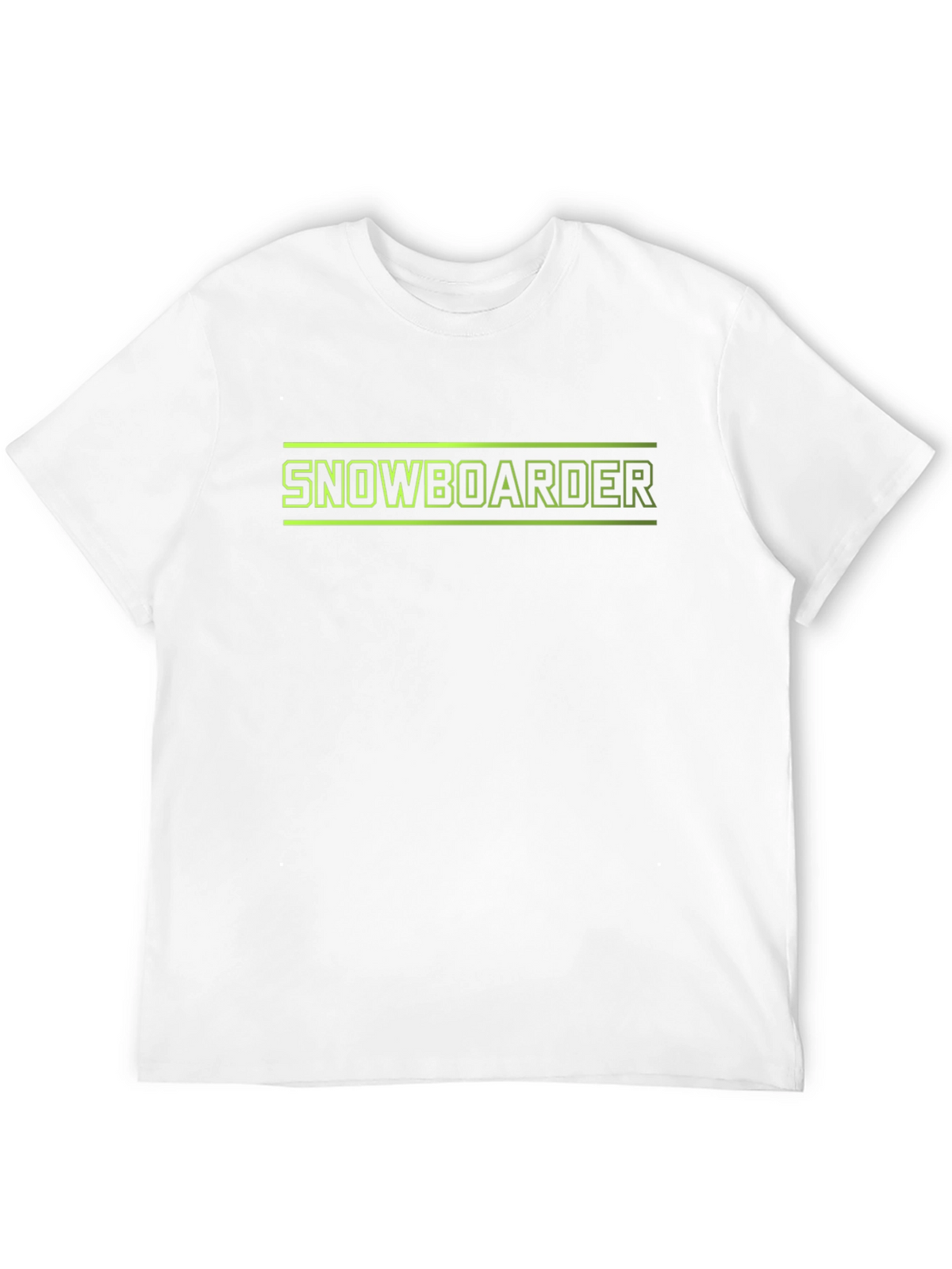 Snowboarder Graphic Tee - Black Cotton T-Shirt