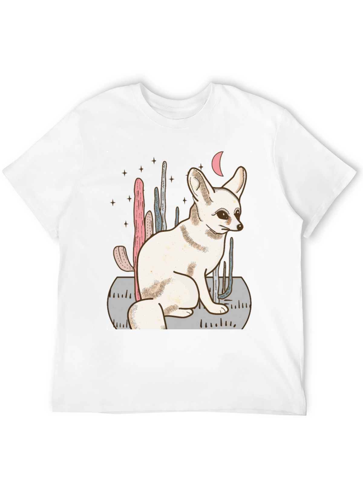 Fennec Fox Desert Scene Graphic Tee