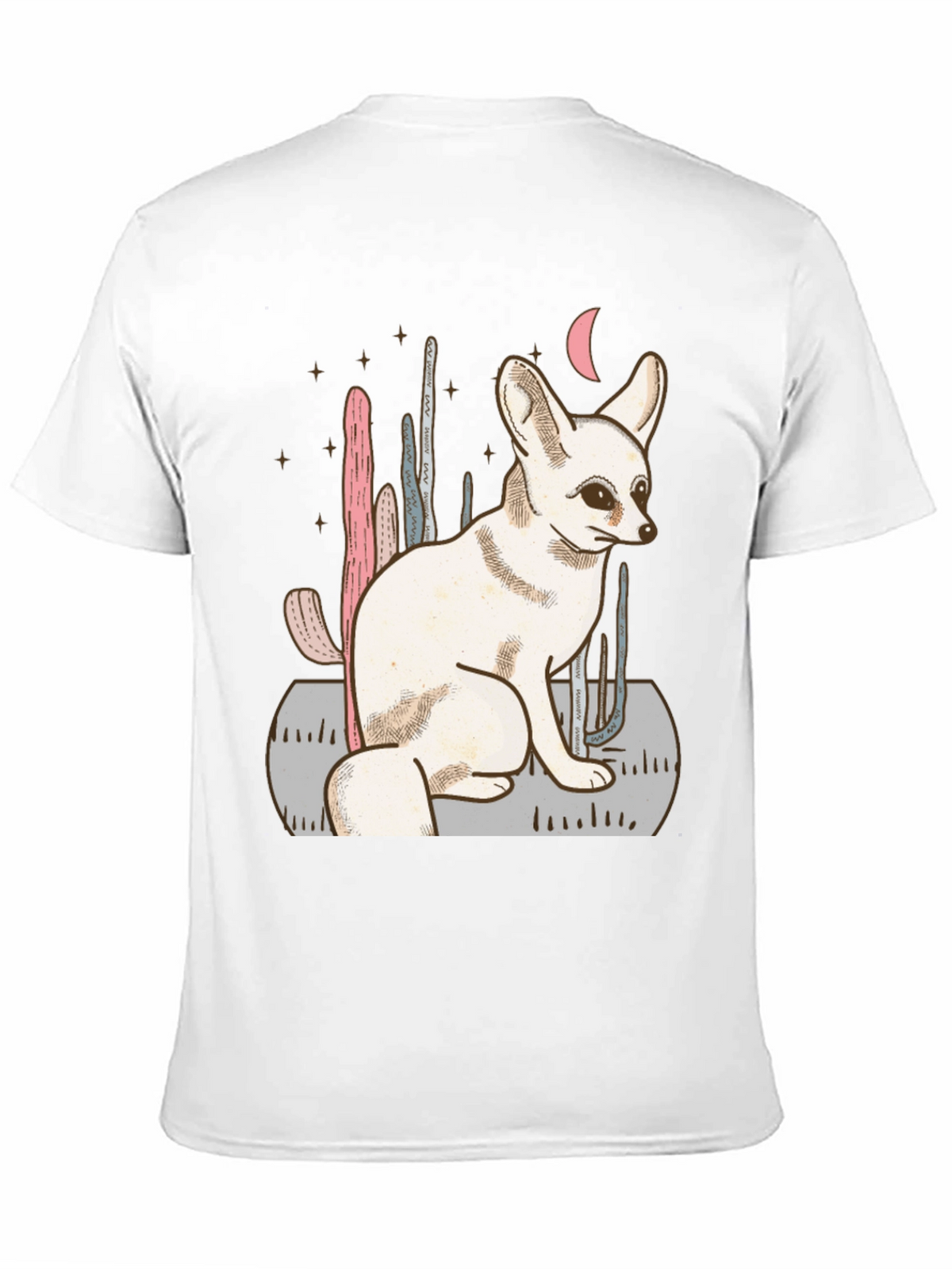 Fennec Fox Desert Scene Graphic Tee